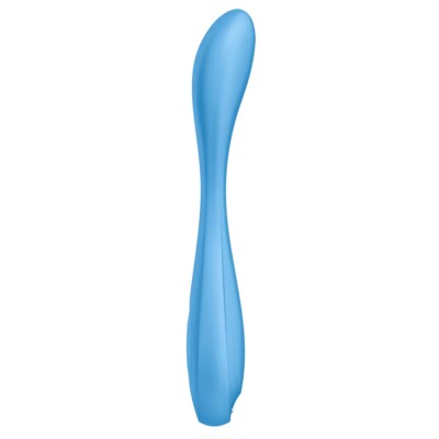 SATISFYER G-SPOT FLEX 4+ MULTI VIBRATOR APP - BLUE - D-232136 - Dona Pimenta