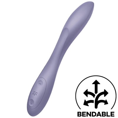 SATISFYER G-SPOT FLEX 2 MULTI VIBRADOR - ROXO - D-232137 - Dona Pimenta