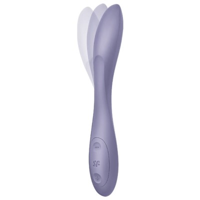 SATISFYER G-SPOT FLEX 2 MULTI VIBRADOR - ROXO - D-232137 - Dona Pimenta