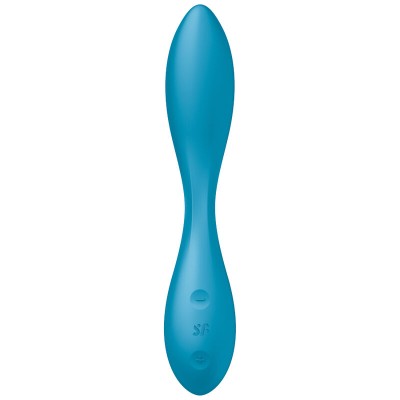 SATISFYER G-SPOT FLEX 1 MULTI VIBRADOR - AZUL - D-232138 - Dona Pimenta