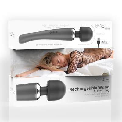 NAOMI WAND NOVO MASSAGEADOR SUPER FORTE - D-232426 - Dona Pimenta