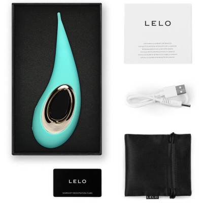 ESTIMULADOR CLITÓRICO LELO DOT - AQUA - D-232431 - Dona Pimenta