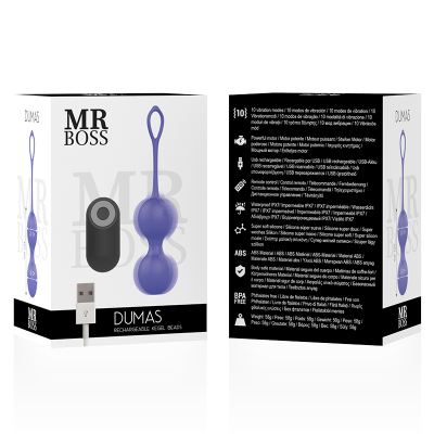 MR BOSS- DUMAS PERLINE KEGEL VIBRANTI TELECOMANDO - D-232442 - Dona Pimenta