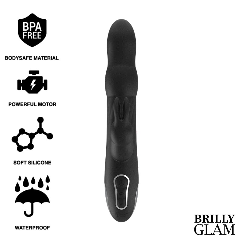 BRILLY GLAM - VIBRADOR E ROTADOR  MOEBIUS COELHO COMPATÍVEL COM A TECNOLOGIA WATCHME WIRELESS - D-232443 - Dona Pimenta