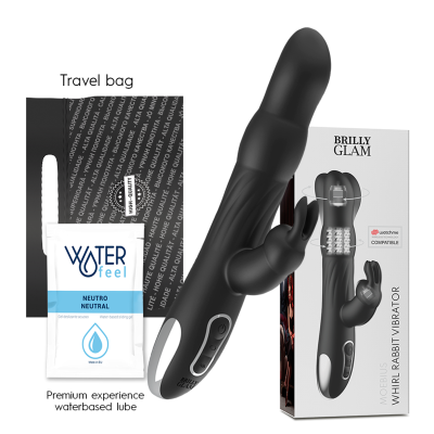 BRILLY GLAM - VIBRADOR E ROTADOR  MOEBIUS COELHO COMPATÍVEL COM A TECNOLOGIA WATCHME WIRELESS - D-232443 - Dona Pimenta