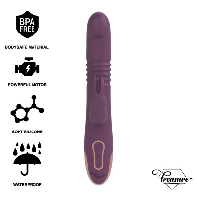 TESOURO BASTIAN COELHO PARA CIMA E PARA BAIXO, ROTADOR E VIBRADOR COMPATÍVEL COM A TECNOLOGIA WATCHME WIRELESS - D-232459 - Dona