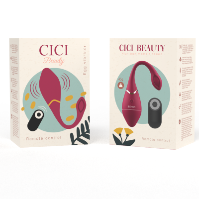 CICI BEAUTY- CONTROLE REMOTO PREMIUM SILICONE EGG VIBRADOR - D-232466 - Dona Pimenta