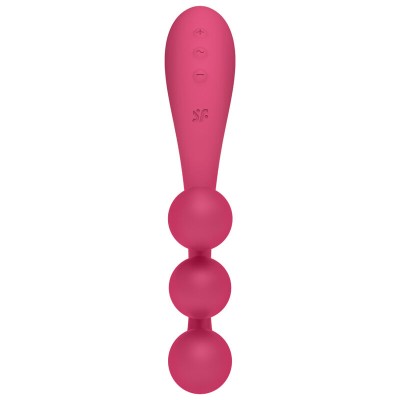 SATISFYER TRI BALL 1 MULTI VIBRADOR - VERMELHO - D-232819 - Dona Pimenta