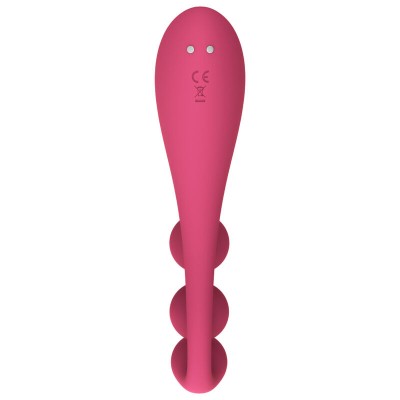 SATISFYER TRI BALL 1 MULTI VIBRADOR - VERMELHO - D-232819 - Dona Pimenta