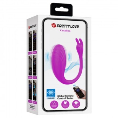 APLICATIVO GRATUITO DE MASSAGER PRETTY LOVE CATALINA - ROXO - D-233011 - Dona Pimenta