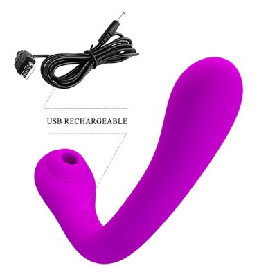 PRETTY LOVE ALEX VIBRADOR E ESTIMULADOR - ROXO - D-233014 - Dona Pimenta