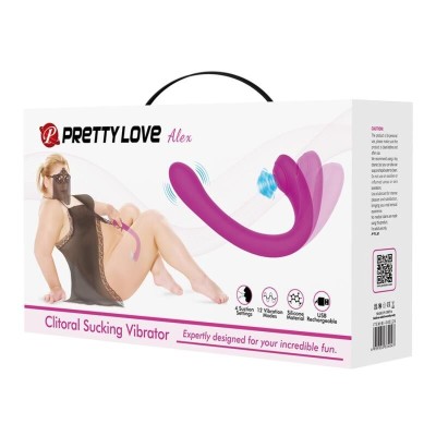 PRETTY LOVE ALEX VIBRADOR E ESTIMULADOR - ROXO - D-233014 - Dona Pimenta