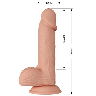 BELO ENCONTRO CATOBLEPAS DILDO REALÍSTICO E FLEXÍVEL 20,6 CM - CARNE - D-233020 - Dona Pimenta