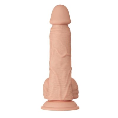 BELO ENCONTRO BAHAMUT DILDO REALÍSTICO E FLEXÍVEL 21,8 CM - CARNE - D-233021 - Dona Pimenta