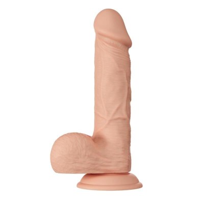 BELO ENCONTRO BAHAMUT DILDO REALÍSTICO E FLEXÍVEL 21,8 CM - CARNE - D-233021 - Dona Pimenta