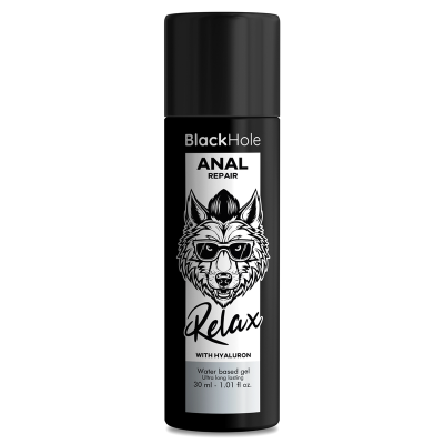 BLACK HOLE - REPARO ANAL RELAX À BASE DE ÁGUA COM HIALURON 30 ML - D-236396 - Dona Pimenta