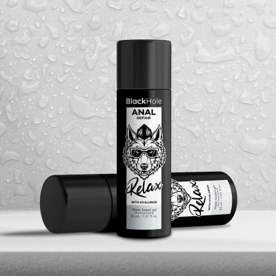 BLACK HOLE - REPARO ANAL RELAX À BASE DE ÁGUA COM HIALURON 30 ML - D-236396 - Dona Pimenta