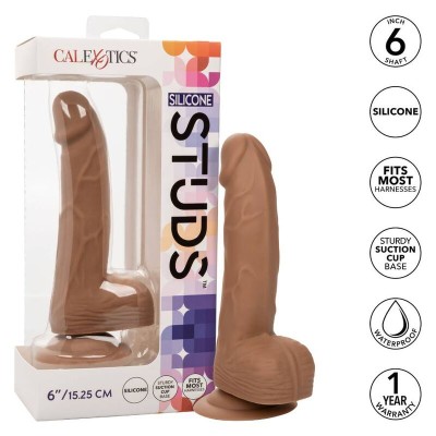 CALIFÓRNIA EXOTICS SILICONE 15,24 CM MARROM - D-233054 - Dona Pimenta