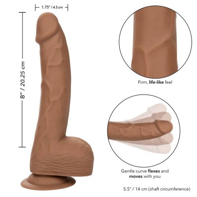 CALIFÓRNIA EXOTICS SILICONE STUDS 20,32 CM MARROM - D-233056 - Dona Pimenta