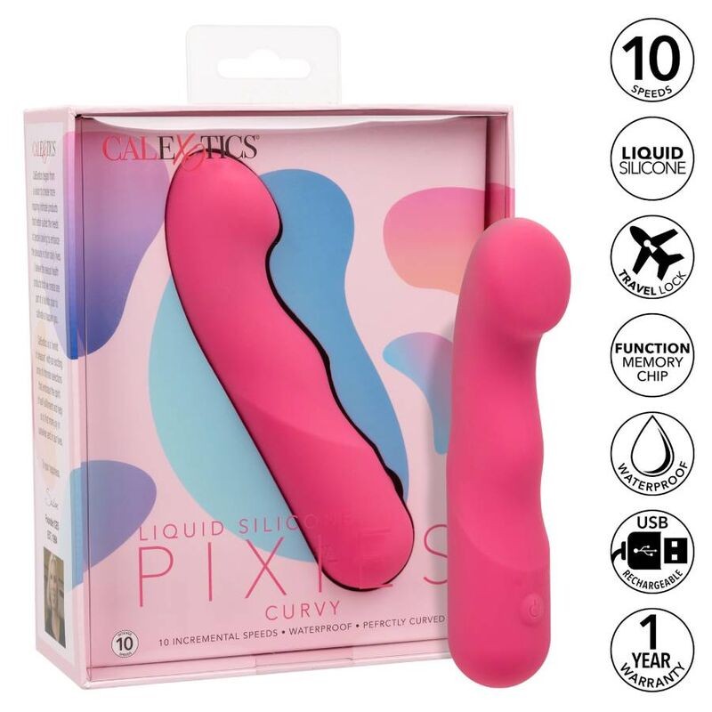 CALIFÓRNIA EXOTICS PIXIES CURVY ROSA - D-233061 - Dona Pimenta