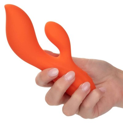 CALIFORNIA EXOTICS STELLA DUAL TEASER LARANJA - D-233084 - Dona Pimenta