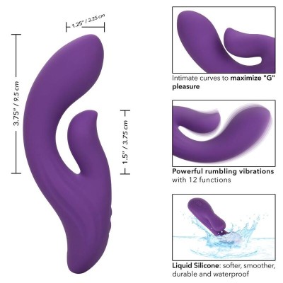 CALIFÓRNIA EXOTICS STELLA DUAL PRAZER VIOLETA - D-233085 - Dona Pimenta