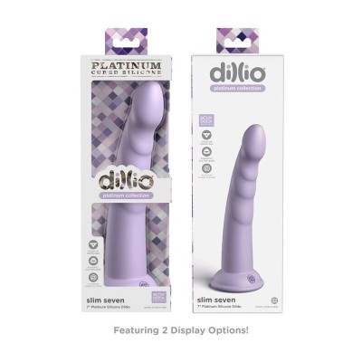 PIPEDREAMS SLIM SEVEN 17,78 CM VIOLETA - D-233101 - Dona Pimenta