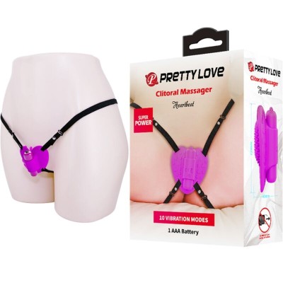 BONITO AMOR - MASSAGER CLITÓRICO HEARTBEAT 10 MODOS DE VIBRAÇÃO ROXO - D-233393 - Dona Pimenta