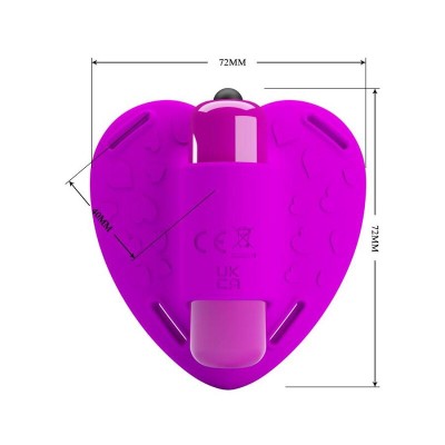 BONITO AMOR - MASSAGER CLITÓRICO HEARTBEAT 10 MODOS DE VIBRAÇÃO ROXO - D-233393 - Dona Pimenta