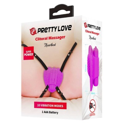 BONITO AMOR - MASSAGER CLITÓRICO HEARTBEAT 10 MODOS DE VIBRAÇÃO ROXO - D-233393 - Dona Pimenta