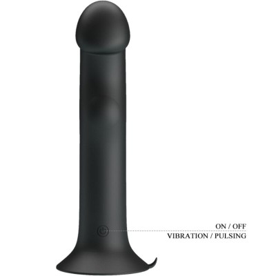 PRETTY LOVE - MURRAY VIBRADOR E ESTIMULADOR PRETO - D-233395 - Dona Pimenta