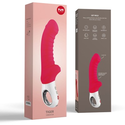 FUN FACTORY - TIGER G5 VIBRATOR INDIA RED - D-233457 - Dona Pimenta