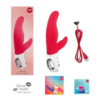 FUN FACTORY - LADY BI DUAL VIBRATOR INDIA RED - D-233460 - Dona Pimenta