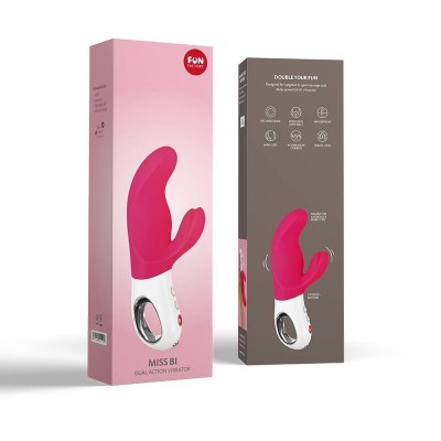 FUN FACTORY - MISS BI DUAL VIBRATOR PINK WHITE - D-233463 - Dona Pimenta