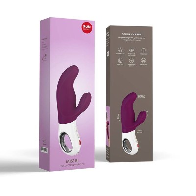 FUN FACTORY - MISS BI DUAL VIBRATOR GRAPE WHITE - D-233464 - Dona Pimenta