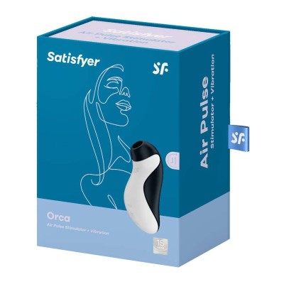 SATISFYER - ORCA AIR PULSE STIMULATOR + VIBRAÇÃO - D-234526 - Dona Pimenta