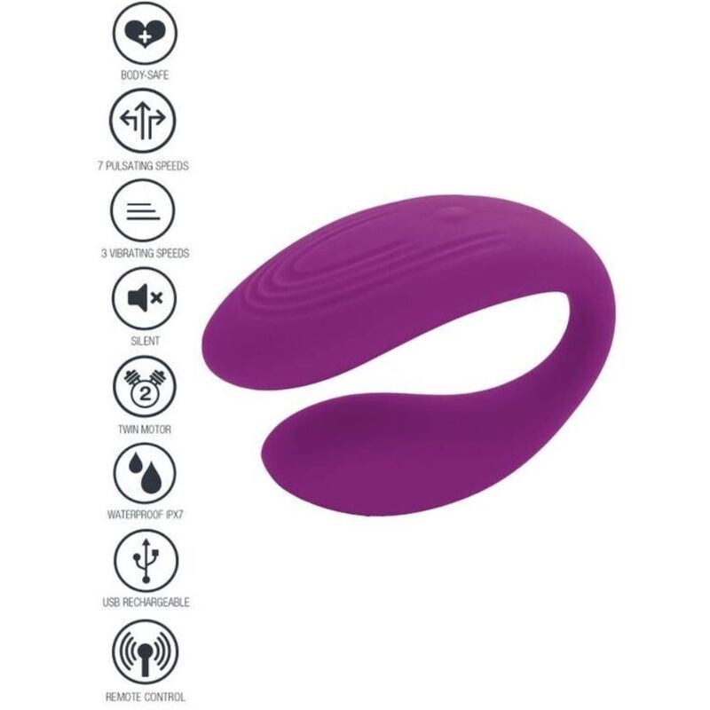 XOCOON - VIBRADOR PARA CASAIS BOUND LOVE ROXO - D-234626 - Dona Pimenta