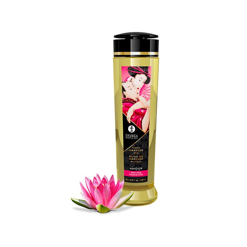 SHUNGA - ÓLEO DE MASSAGEM AMOR ERÓTICO 240 ML - D-224034 - Dona Pimenta