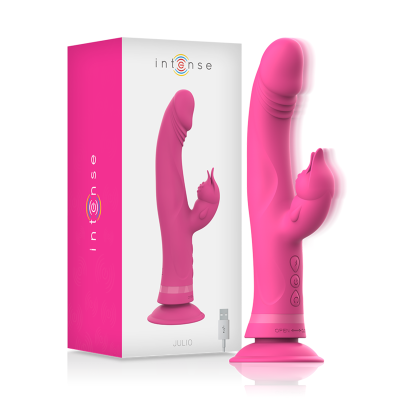 INTENSE - JULIO VIBRADOR COELHO SILICONE ROSA - D-234765 - Dona Pimenta