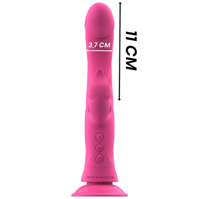 INTENSE - JULIO VIBRADOR COELHO SILICONE ROSA - D-234765 - Dona Pimenta