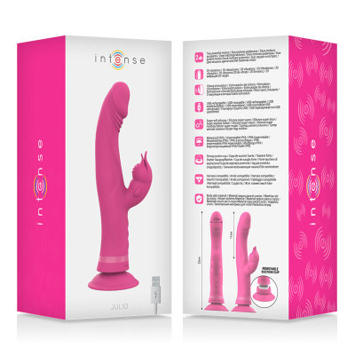 INTENSE - JULIO VIBRADOR COELHO SILICONE ROSA - D-234765 - Dona Pimenta