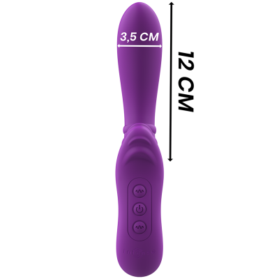 INTENSO - HARRY VIBRADOR FLEXÍVEL COM LÍNGUA ROXA - D-234767 - Dona Pimenta