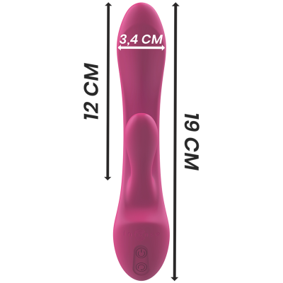 INTENSE - LUIGI VIBRATOR COELHO SILICONE ROSA - D-234768 - Dona Pimenta