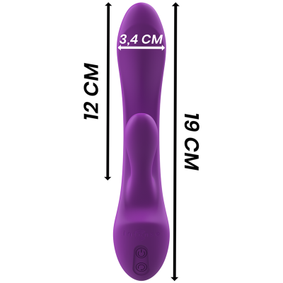 INTENSO - LUIGI VIBRATOR COELHO SILICONE ROXO - D-234769 - Dona Pimenta