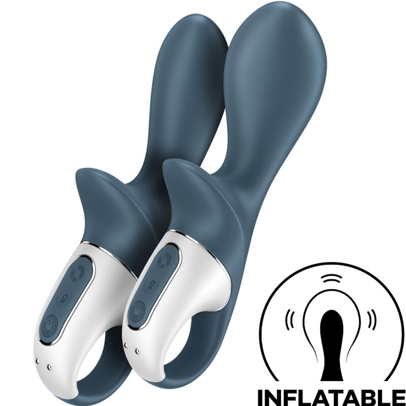 SATISFYER - AIR PUMP BOOTY 2 CINZA ESCURO - D-234889 - Dona Pimenta