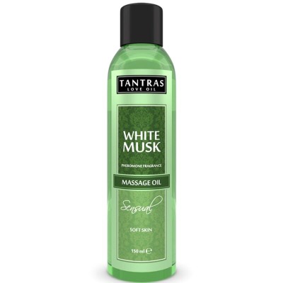 TANTRAS LOVE OIL WHITE MUSK ACEITE MASAJE 150 ML - D-230925 - Dona Pimenta