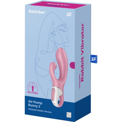 SATISFYER - AIR PUMP BUNNY 2 ROSA ANTIGO - D-234891 - Dona Pimenta