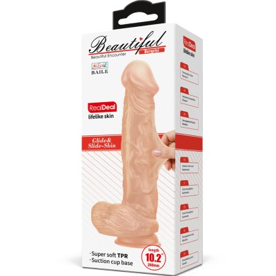 BELO ENCONTRO BERGRISI DILDO REALÍSTICO E FLEXÍVEL 26 CM - CARNE - D-234966 - Dona Pimenta