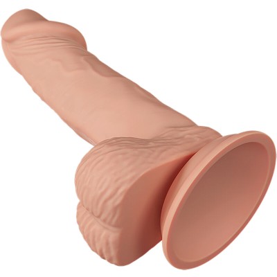 BELO ENCONTRO ZEBULON REALÍSTICO E FLEXÍVEL DILDO 19,4 CM - CARNE - D-234967 - Dona Pimenta