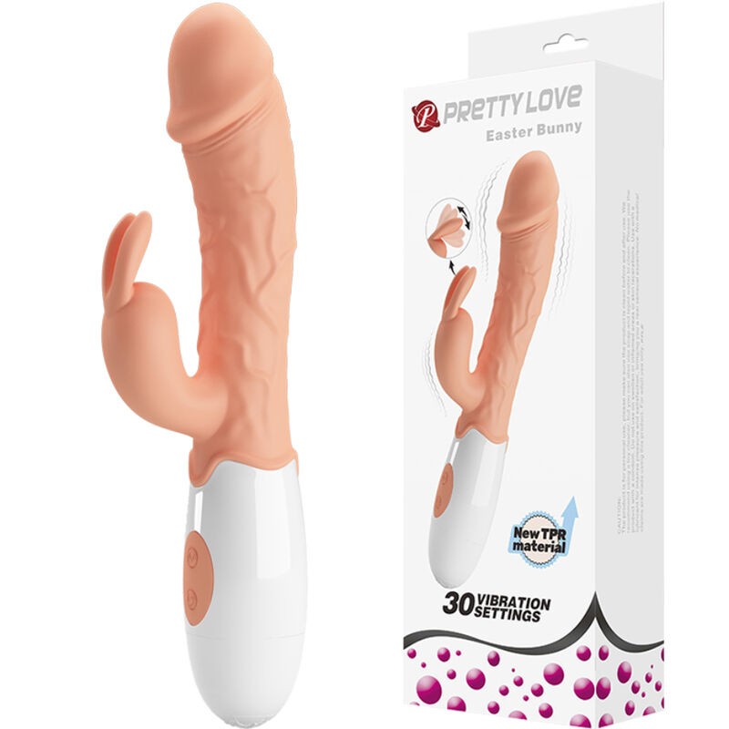 PRETTY LOVE - VIBRADOR COELHO DA PÁSCOA COM ESTIMULADOR - D-234968 - Dona Pimenta